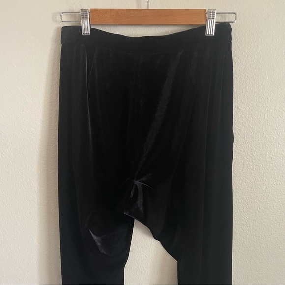 Eileen Fisher Velour Jogger Pant Black Size XXS - Picture 8 of 11